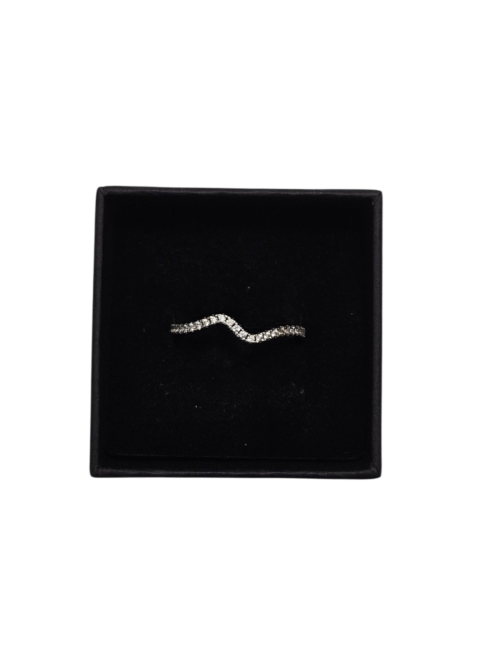 Pandora Wavy CZ Ring Sterling Silver Size 60 US 9